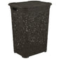 50 Liter Knit Style Laundry Hamper with Cutout Handles - Root Beer Brown