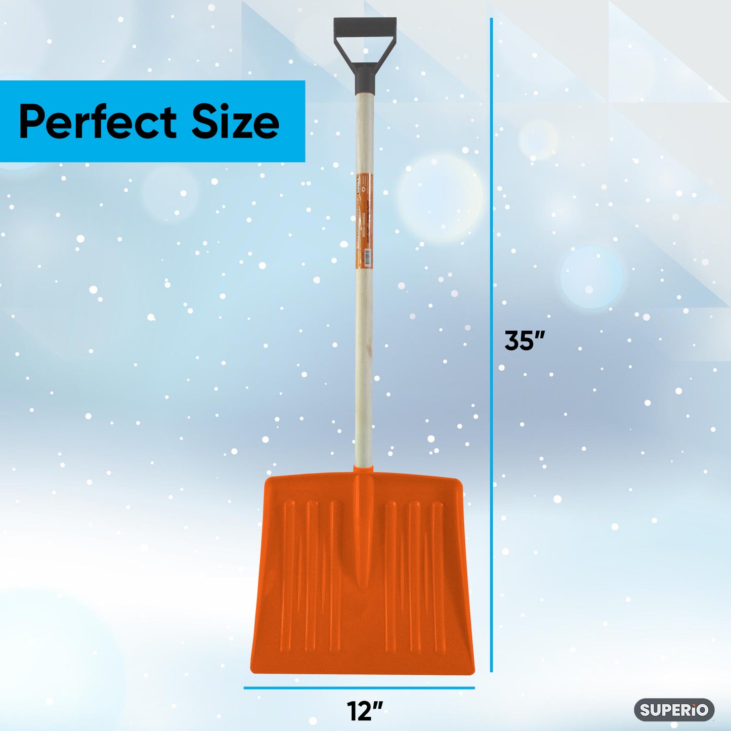 12" Wide Kids Snow Shovel