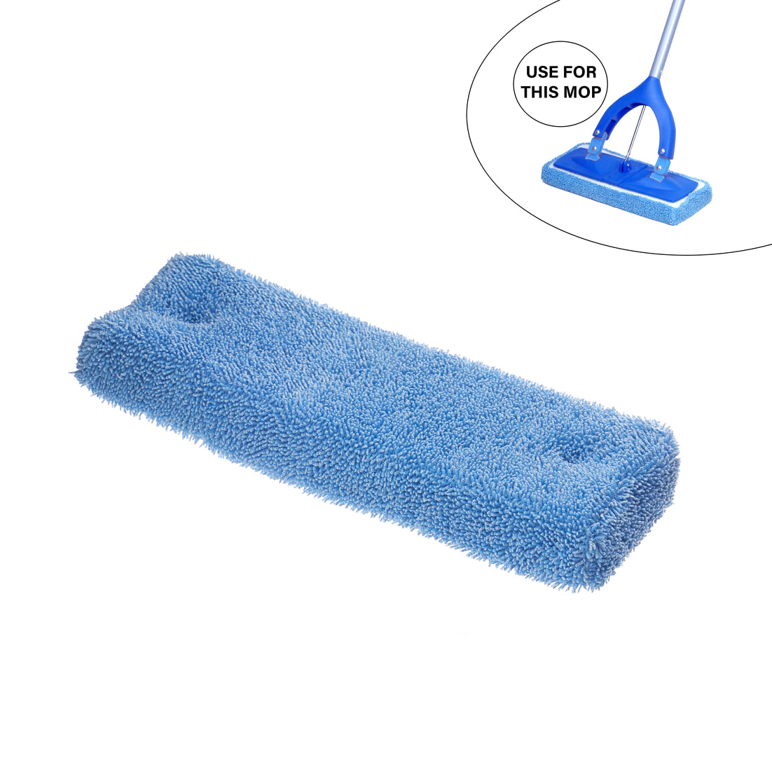 Microfiber Mopping Pad for Self-Wring Mop, Blue