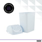 Swing Top Trash Can, 10 Qt - White