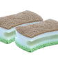 Natural Sisal Cellulose scrub sponge with Grip