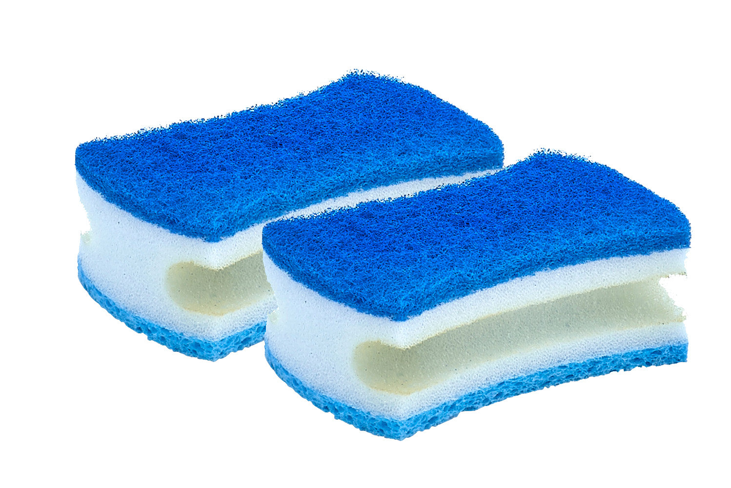 Scrub Sponge with Comfortable Grip, Blue
