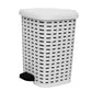 Step-On Trash Can, Wicker Style, 6 Qt.