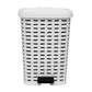 Step-On Trash Can, Wicker Style, 6 Qt.