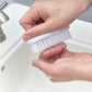 White Nail Brush with Handle 3-Pack.