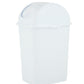 Swing Top Trash Can, 5 Qt - White