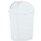 Swing Top Trash Can, 10 Qt - White