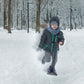 Kids Foldable Snow Scooter Sled, Black