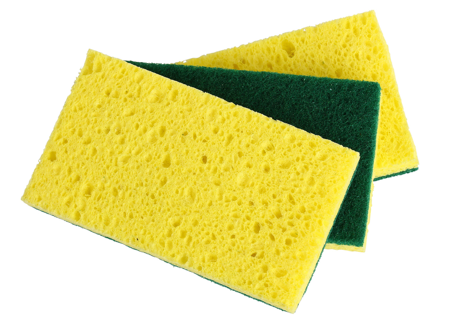 Heavy Duty Cellulose Scrub Sponge (12 X 7 X 2 cm -3-pack.)