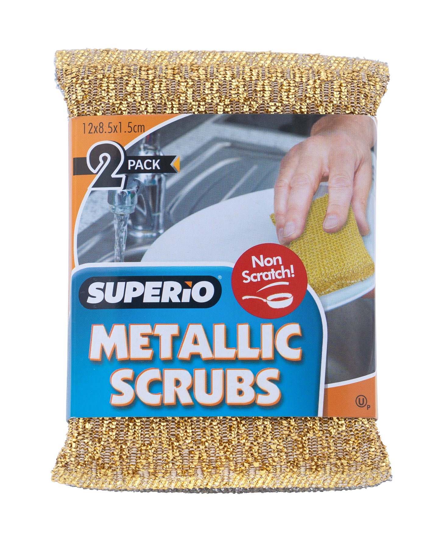 Metallic Sponge, Silver and Gold (12 Pack)