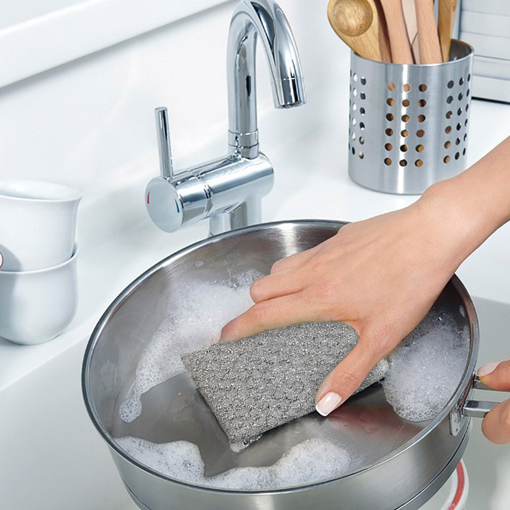 Kitchen Dish Scouring Pad Scrubber Cleaning Sponge with Polyester - China  Cleaning Sponge and Dish Scrubber price