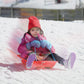 Kids Toboggan Snow Sled, 35" long (Red)