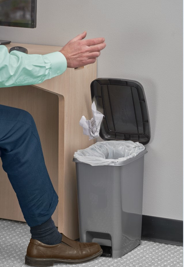 Slim Pedal Trash Can, 42 Qt.