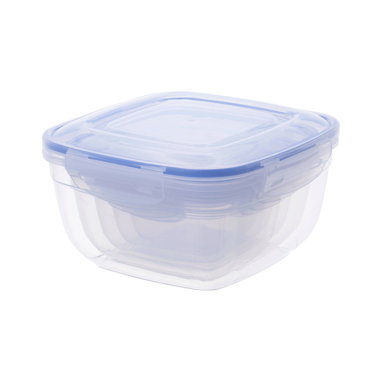 Superio Food Storage Containers, Airtight Leak-Proof Meal Prep Square Containers, Set of 4 Multiple sizes.