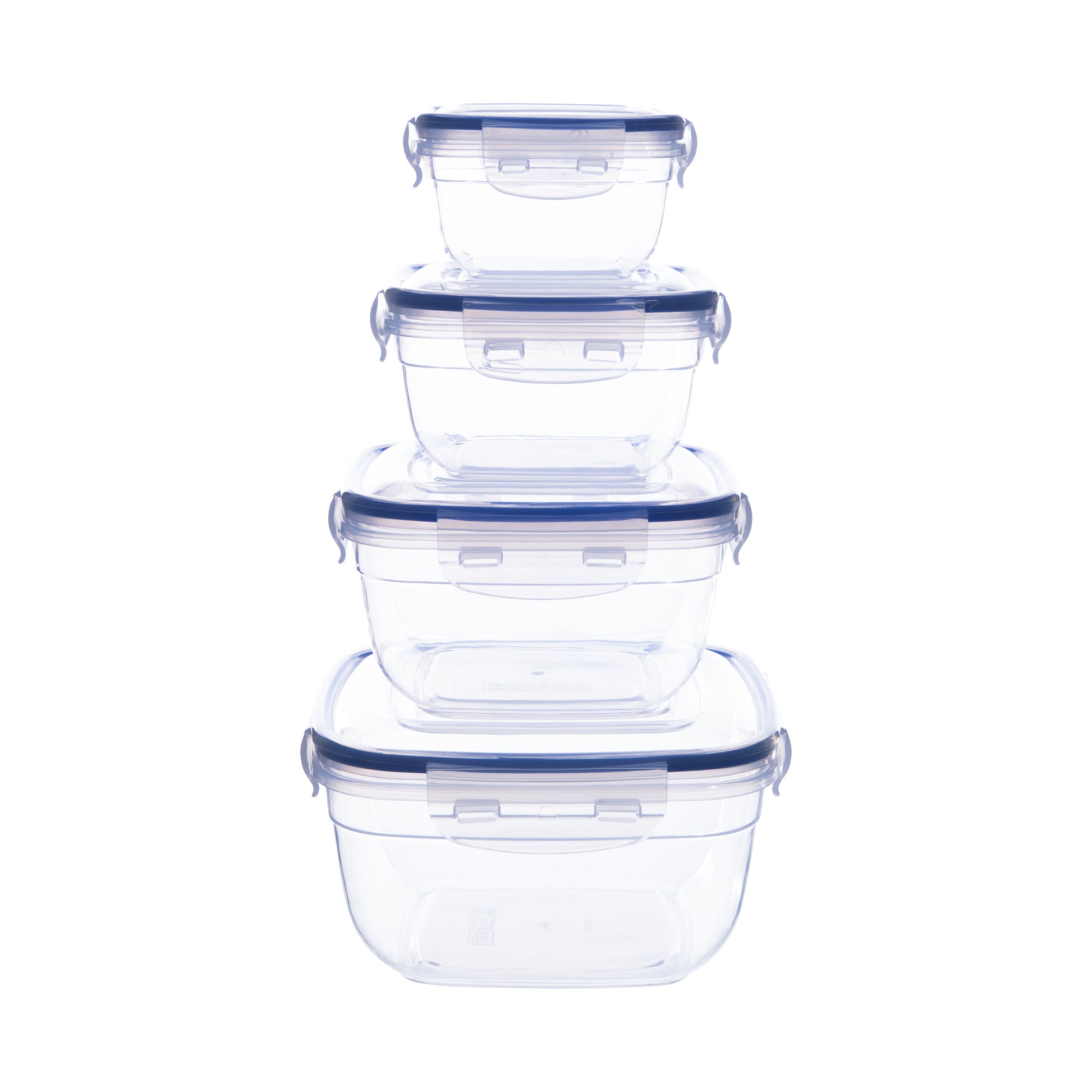 Superio Set of 4 Lock & Fresh Airtight Food Storage Containers with Lids,  Yellow