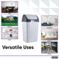 Large Swing Top Trash Can. 50 L/13 Gal. - White Smoke
