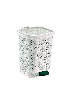 Step-On Trash Can, Lace Design, 6 Qt.