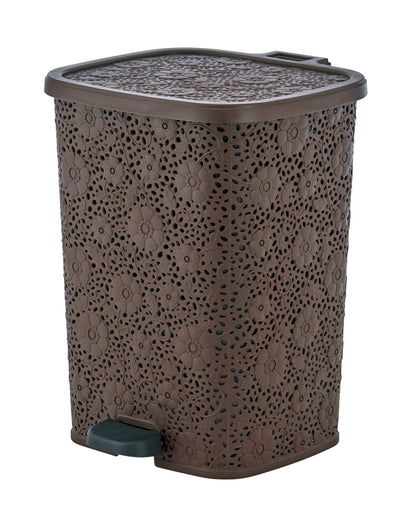 Step-On Trash Can, Lace Design, 6 Qt.
