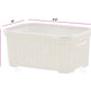 40-liter Knit Style Laundry Basket with Cutout Handles.