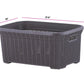 40-liter Knit Style Laundry Basket with Cutout Handles.
