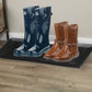 34" Decorative Rubber Boot & Shoe Tray