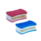 Scrub Sponge with Comfortable Grip, Red and Blue, 2-Pack