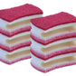 Scrub Sponge with Comfortable Grip, Red