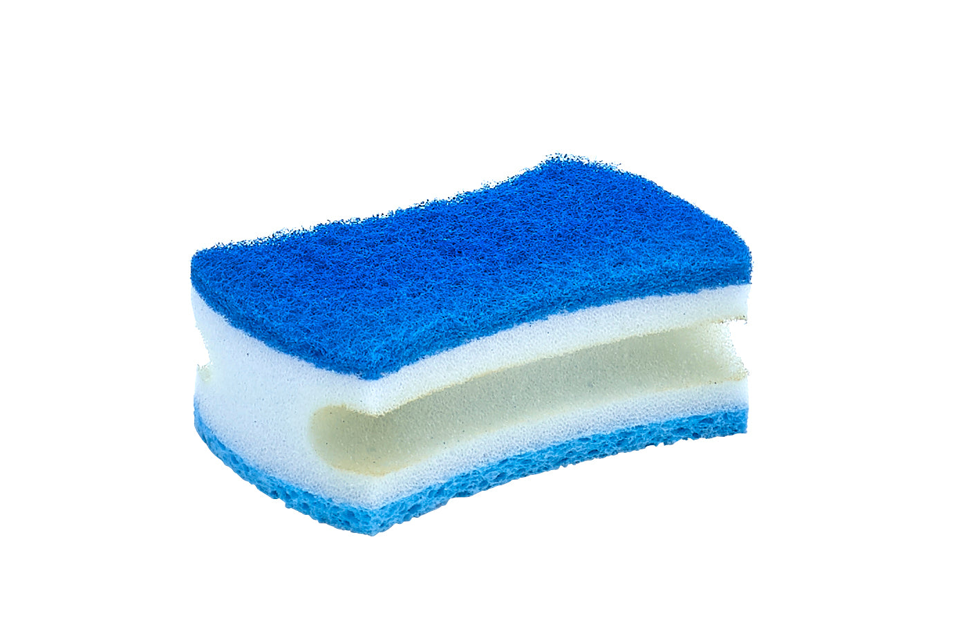 Scrub Sponge with Comfortable Grip, Blue