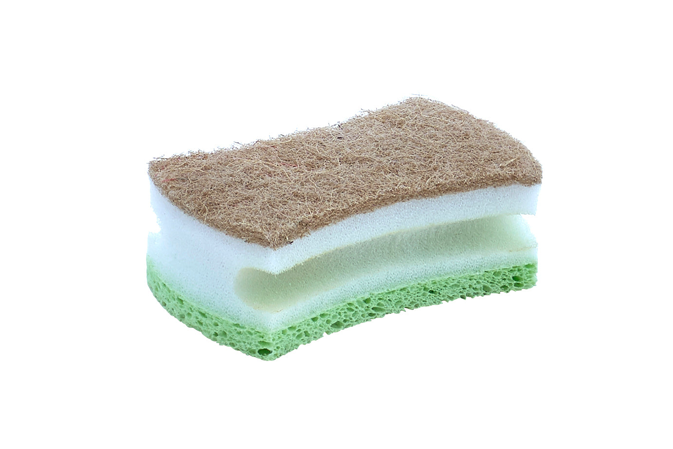 Natural Sisal Cellulose scrub sponge with Grip