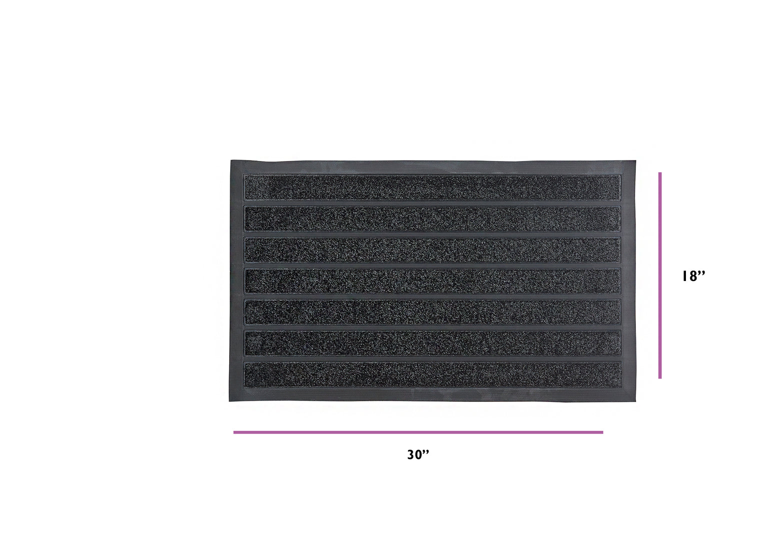 Striped Coir Doormat