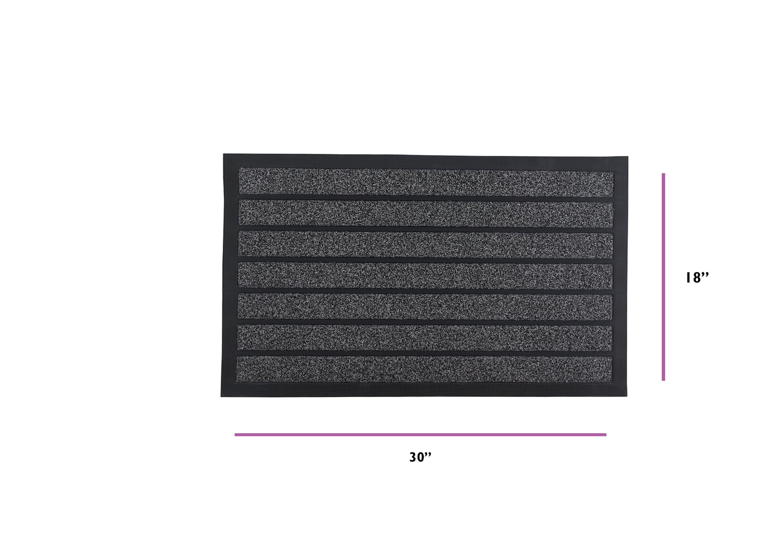 Striped Coir Doormat