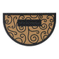 Ornate Scroll Coir Doormat