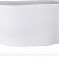 35 Liter Ribbed Laundry Basket White Smoke