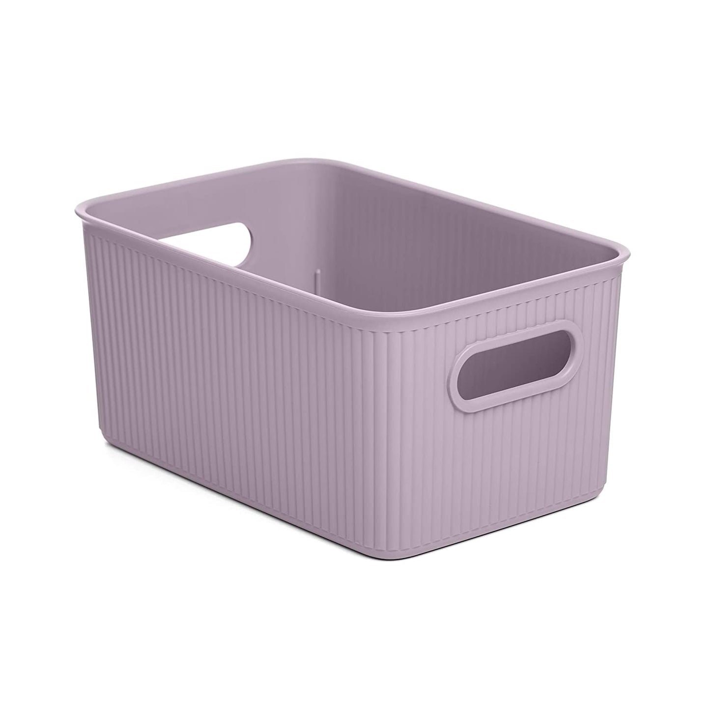 5 Liter Ribbed Storage Bin Lilac