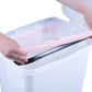 Slim Pedal Trash Can, 64 Qt - White