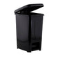 Slim Pedal Trash Can, 10 Qt - Black