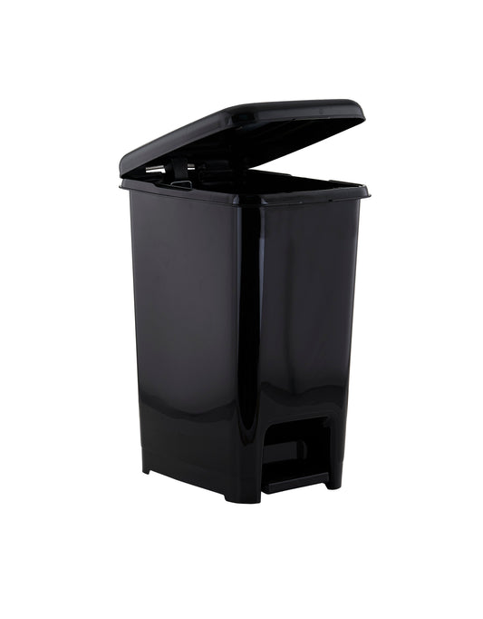 Slim Pedal Trash Can, 26 Qt - Black
