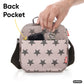 Insulated Lunch Bag with Food Containers, Pink Stars