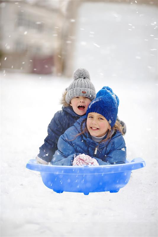 Torpedo Snow Sled, for Kids and Adults 46", Blue