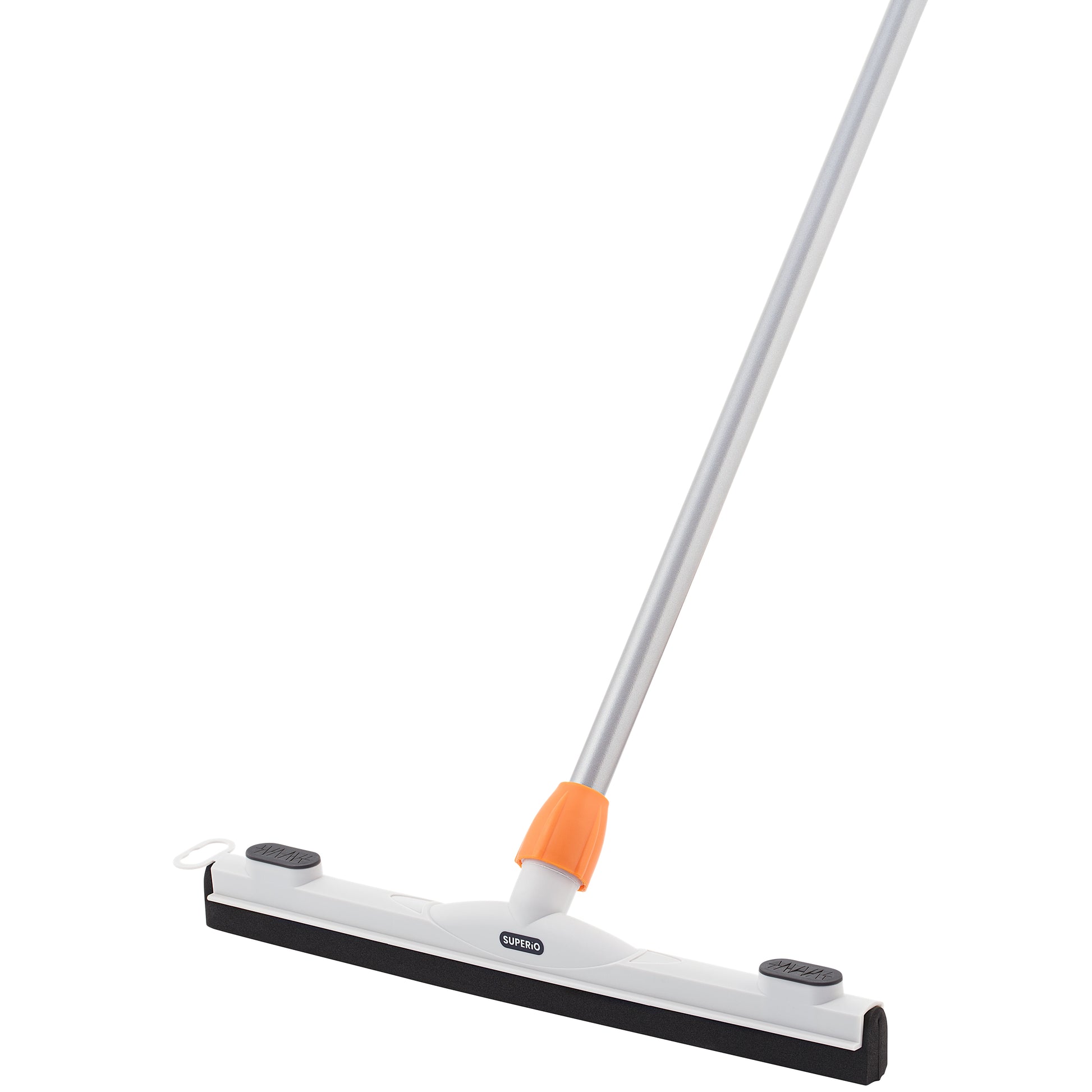 Superio 18 Foam Floor Squeegee, with 48 Metal Handle, Wipe and Dry Washing Floors