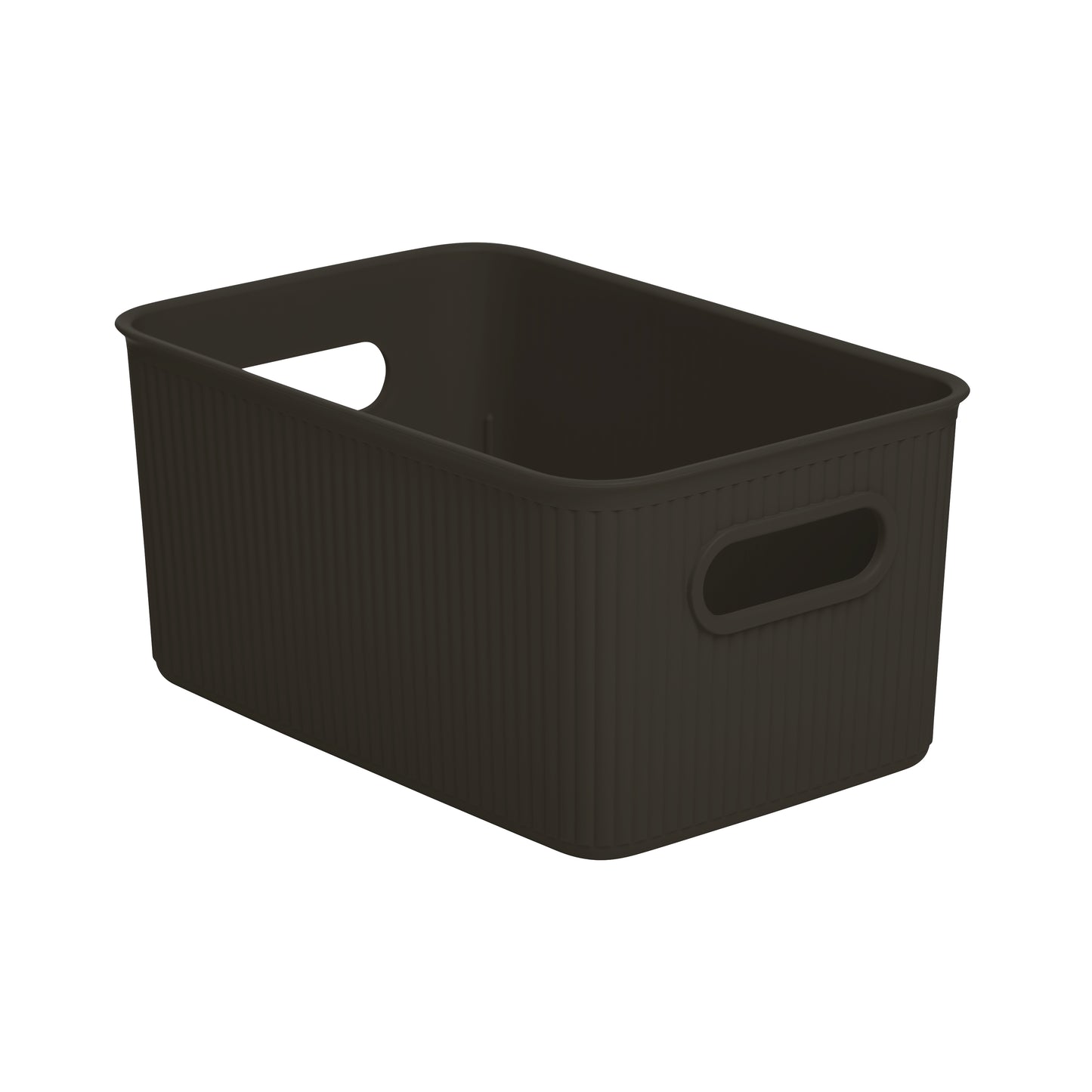 5 Liter Ribbed Storage Bin Root Beer Brown