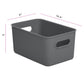 5 Liter Ribbed Storage Bin Grey