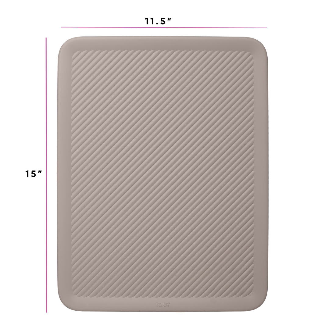 15/22 Liter Lid for Ribbed Basket Taupe