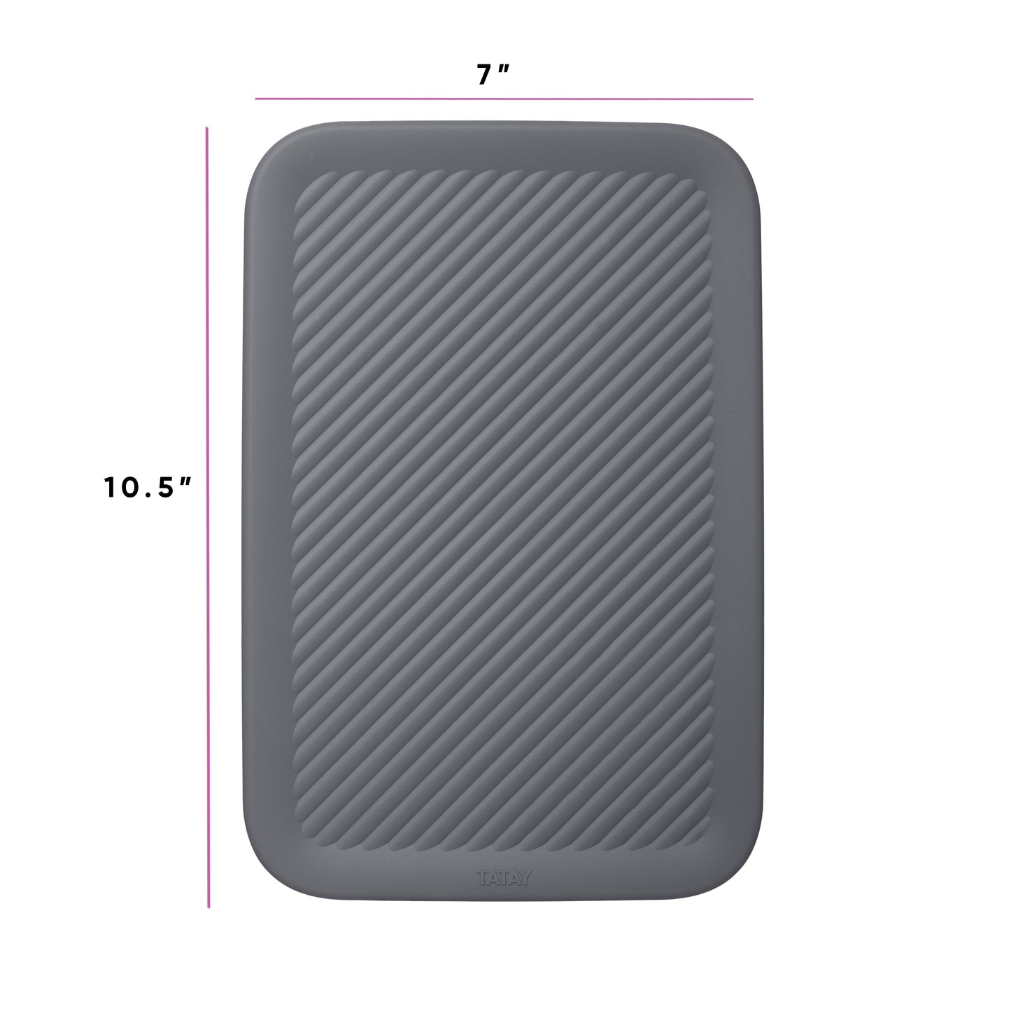 5 Liter Lid for Ribbed Bin Grey