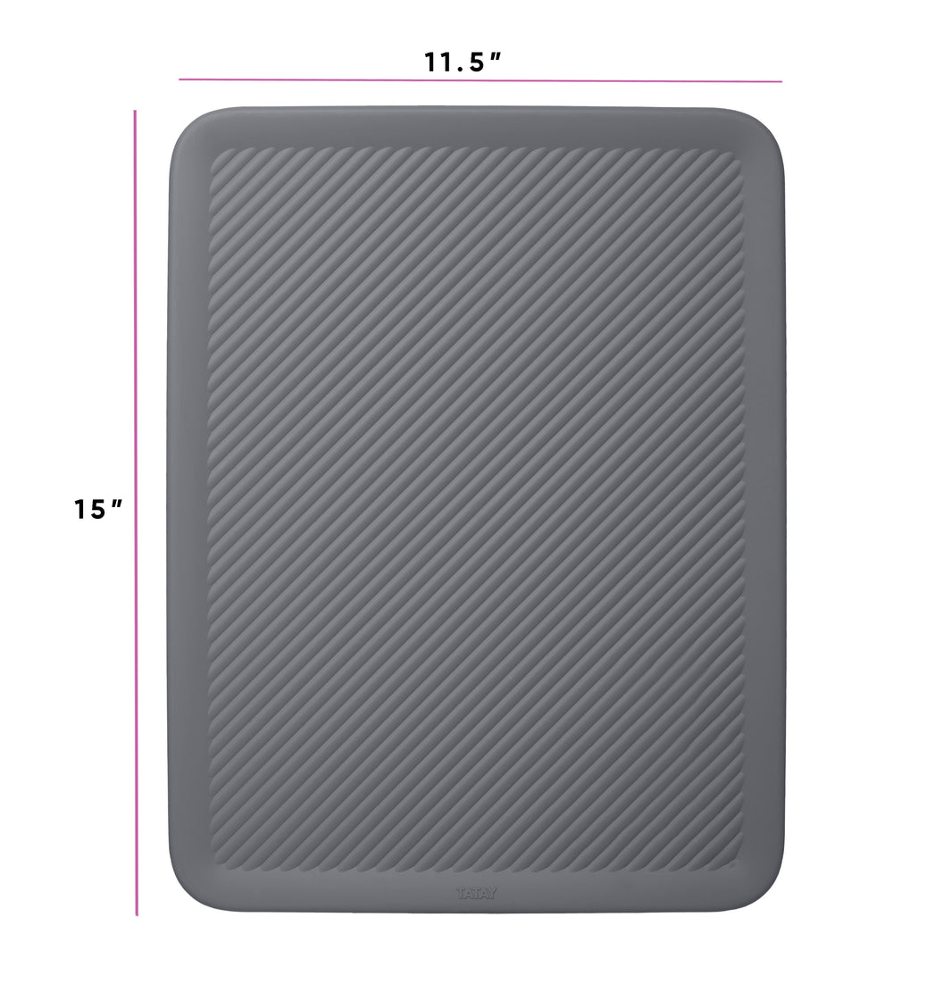 15/22 Liter Lid for Ribbed Bin Grey