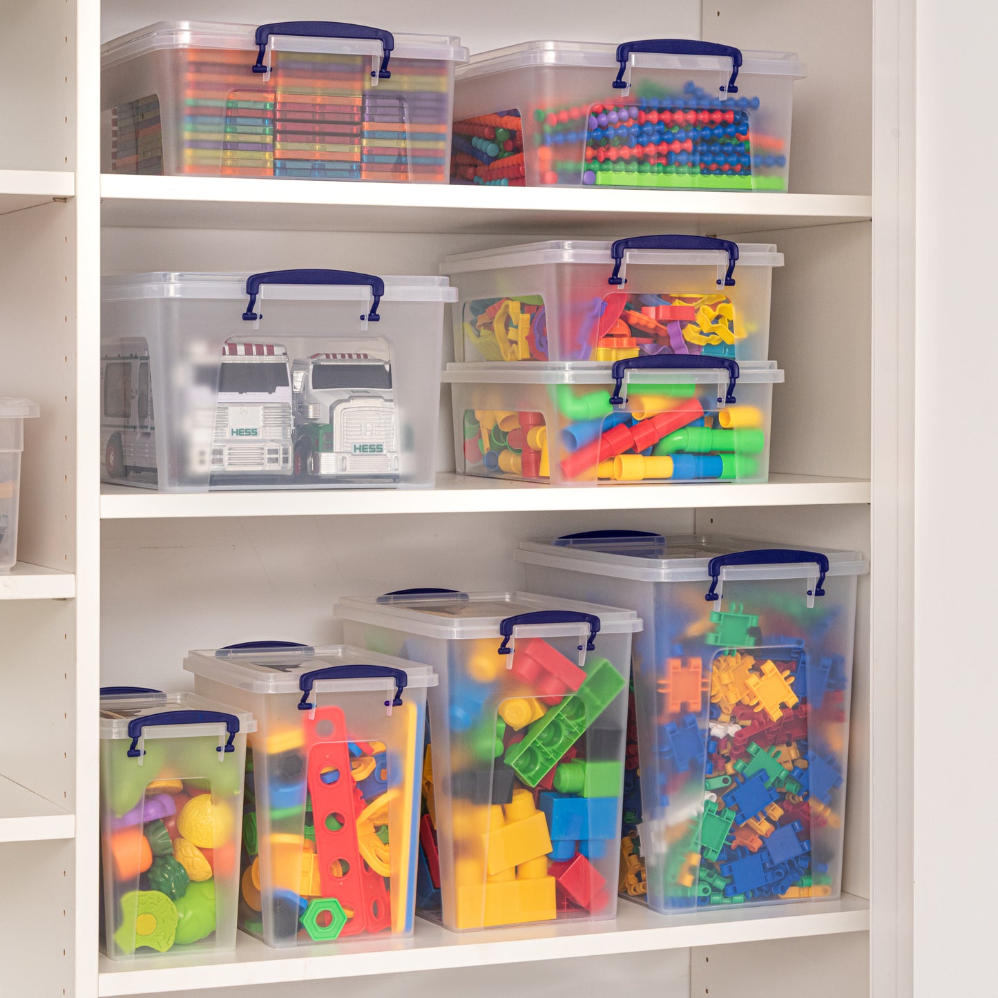 Deep Storage Container (9.5 Qt.), Storage Bin with Lid