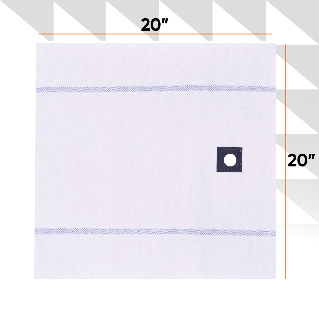 Squeegee Cloth, With Hole (White)