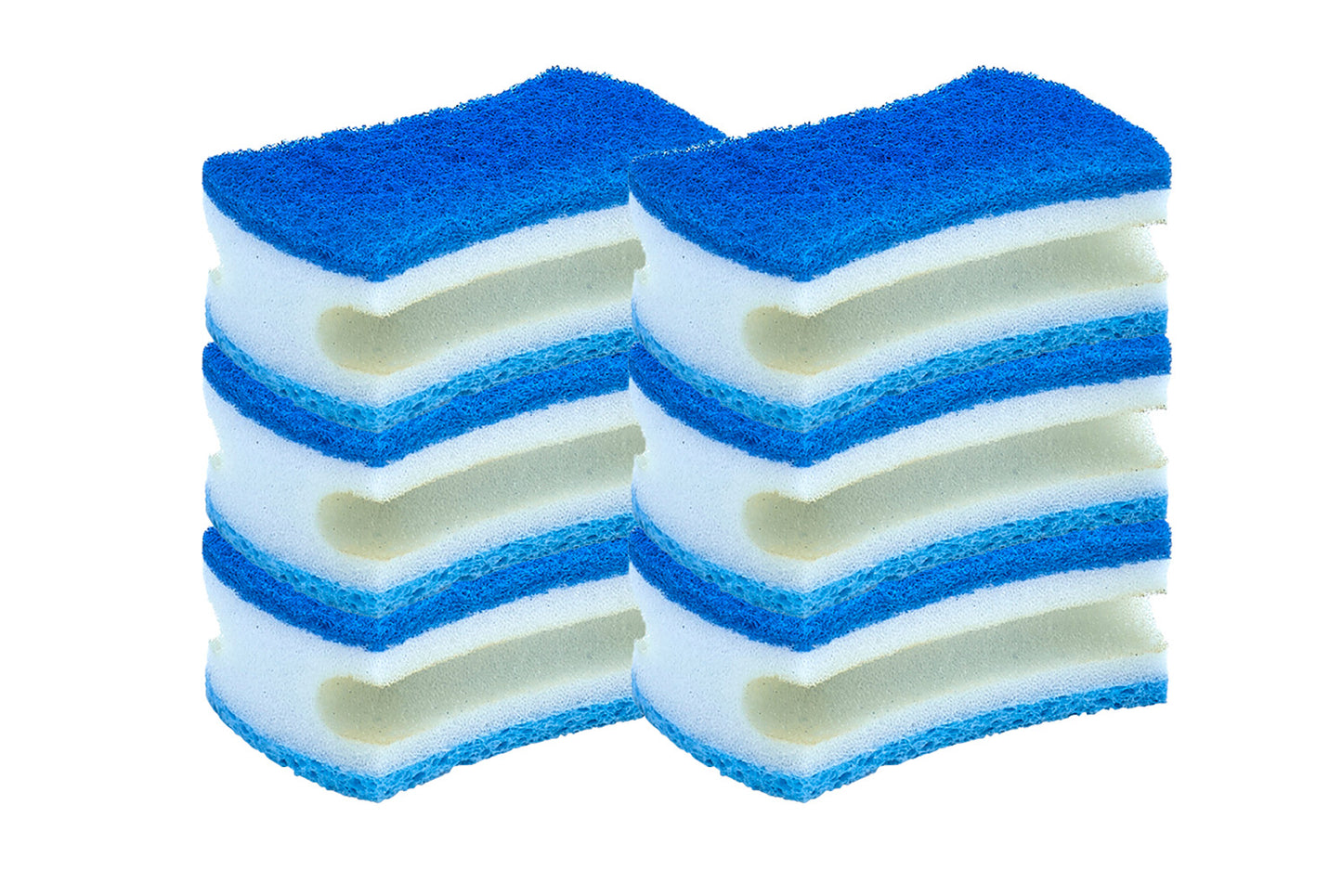 Scrub Sponge with Comfortable Grip, Blue