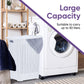 50 liter Knit Style Laundry Hamper with Cutout Handles.