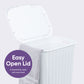 50 liter Knit Style Laundry Hamper with Cutout Handles.